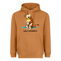 Meerkat newcalvin and hobbes [tyellow] Heavyweight Hoodie - linhVisuals