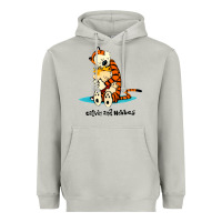 Moon Dust newcalvin and hobbes [tyellow] Heavyweight Hoodie - linhVisuals
