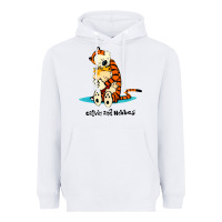 White newcalvin and hobbes [tyellow] Heavyweight Hoodie - linhVisuals