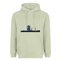 Matcha newcalvin and hobbes night star tardis Heavyweight Hoodie - linhVisuals