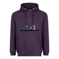 Plum newcalvin and hobbes night star tardis Heavyweight Hoodie - linhVisuals