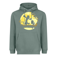 Sage newcalvin and hobbes no worries Heavyweight Hoodie - linhVisuals