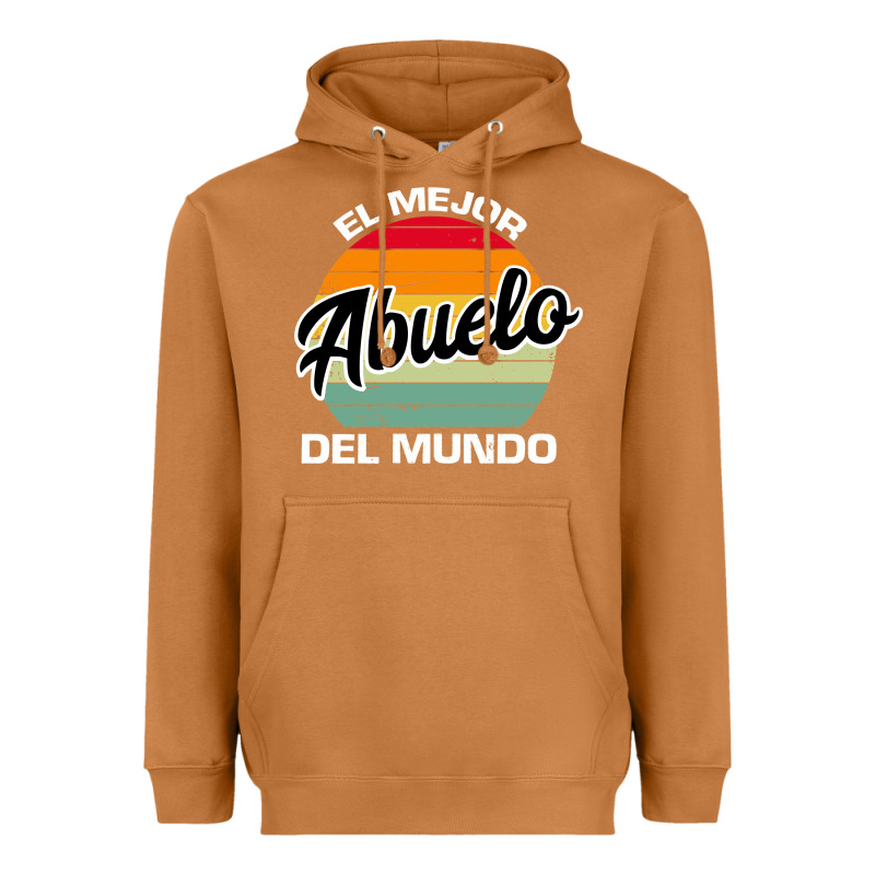 El Mejor Abuelo Del Mundo Grandfather Sweatshirt Heavyweight Hoodie by linhVisuals | Teevron