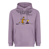 Lavender newcalvin and hobbes quote 10 Heavyweight Hoodie - linhVisuals