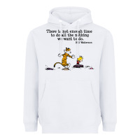 White newcalvin and hobbes quote 10 Heavyweight Hoodie - linhVisuals