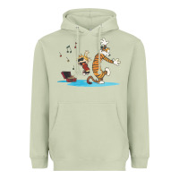 Matcha newcalvin and hobbes sing 09 Heavyweight Hoodie - linhVisuals