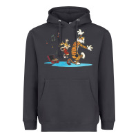 Smoke newcalvin and hobbes sing 09 Heavyweight Hoodie - linhVisuals