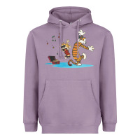 Lavender newcalvin and hobbes sing 09 Heavyweight Hoodie - linhVisuals