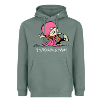 Sage newcalvin and hobbes stupendous man Heavyweight Hoodie - linhVisuals