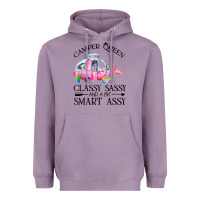Lavender newcamper queen classy sassy and a bit smart assy Heavyweight Hoodie - linhVisuals