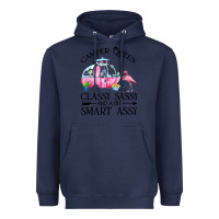 Navy newcamper queen classy sassy and a bit smart assy Heavyweight Hoodie - linhVisuals