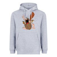 Heather Grey newcaptain caveman Heavyweight Hoodie - linhVisuals