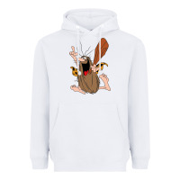 White newcaptain caveman Heavyweight Hoodie - linhVisuals