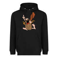 Black newcaptain caveman Heavyweight Hoodie - linhVisuals