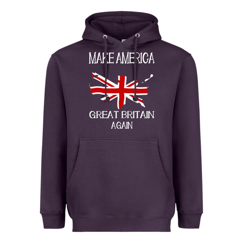 Make America Great Britain Again Funny Uk Us Heavyweight Hoodie by linhVisuals | Teevron