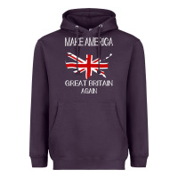 Plum make america great britain again funny uk us Heavyweight Hoodie - linhVisuals