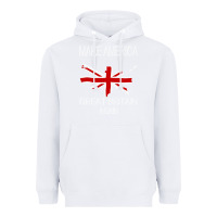 White make america great britain again funny uk us Heavyweight Hoodie - linhVisuals