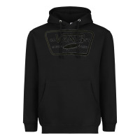 Black newca vans ny Heavyweight Hoodie - linhVisuals