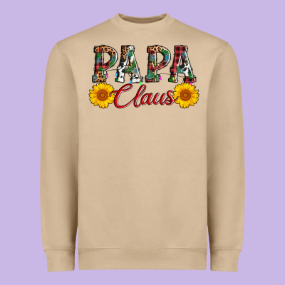 Papa Claus Heavyweight Sweatshirt Designed By Adodesignshop