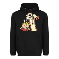 Black calvin Heavyweight Hoodie - linhVisuals