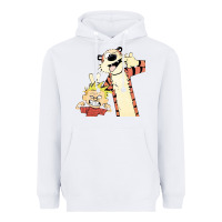 White calvin Heavyweight Hoodie - linhVisuals