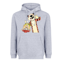 Heather Grey calvin Heavyweight Hoodie - linhVisuals