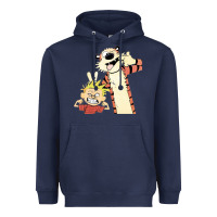 Navy calvin Heavyweight Hoodie - linhVisuals