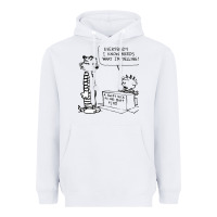 White calvin Heavyweight Hoodie - linhVisuals