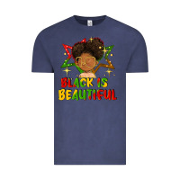 Vintage Denim black is beautiful Vintage Tee - FaDigitalArtStudio