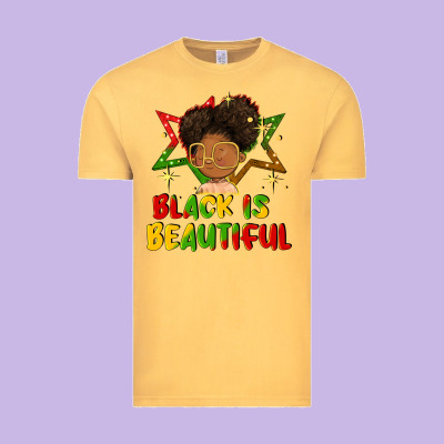 Black Is Beautiful Vintage Tee Designed By Fadigitalartstudio