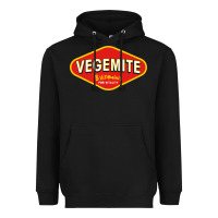 Black vegemite Heavyweight Hoodie - linhVisuals