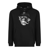 Black newcigarette smoking jim leyland Heavyweight Hoodie - linhVisuals