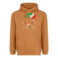Meerkat newchristmas grinch hand holding a stethoscope Heavyweight Hoodie - linhVisuals