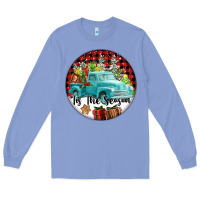 Colony Blue Tis The Season Truck Long Sleeve Tee - FaDigitalArtStudio