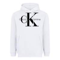 White newcocaine & ketamine ck Heavyweight Hoodie - linhVisuals