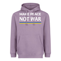 Lavender make peace not war Heavyweight Hoodie - linhVisuals