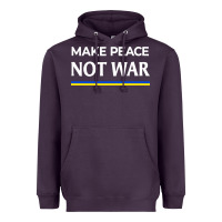 Plum make peace not war Heavyweight Hoodie - linhVisuals