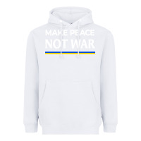 White make peace not war Heavyweight Hoodie - linhVisuals