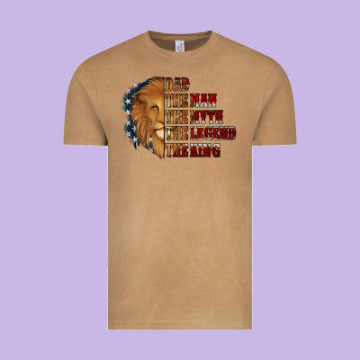 Dad The Man The Myth The Legend The King Vintage Tee Designed By Jasminsmagicworld