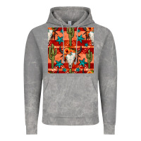 Cloud Rock bull skull cactus seamless pattern Vintage Hoodie - BundleAndBundleShop
