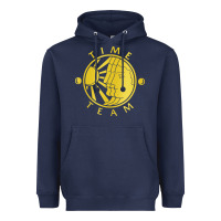 Navy time team television Heavyweight Hoodie - linhVisuals