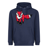 Navy marist red foxes Heavyweight Hoodie - linhVisuals