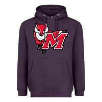 Plum marist red foxes Heavyweight Hoodie - linhVisuals