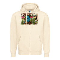 Sandshell cactus boot background Zipper Hoodie - AdoDesignShop