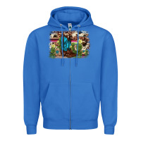 True Royal cactus boot background Zipper Hoodie - AdoDesignShop