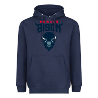 Navy howard bison Heavyweight Hoodie - linhVisuals