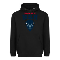Black howard bison Heavyweight Hoodie - linhVisuals