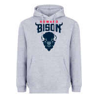 Heather Grey howard bison Heavyweight Hoodie - linhVisuals