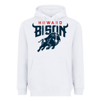 White howard bison Heavyweight Hoodie - linhVisuals