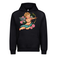 Black cupid valentine's day Urban Hoodie - RanaPortraitStore